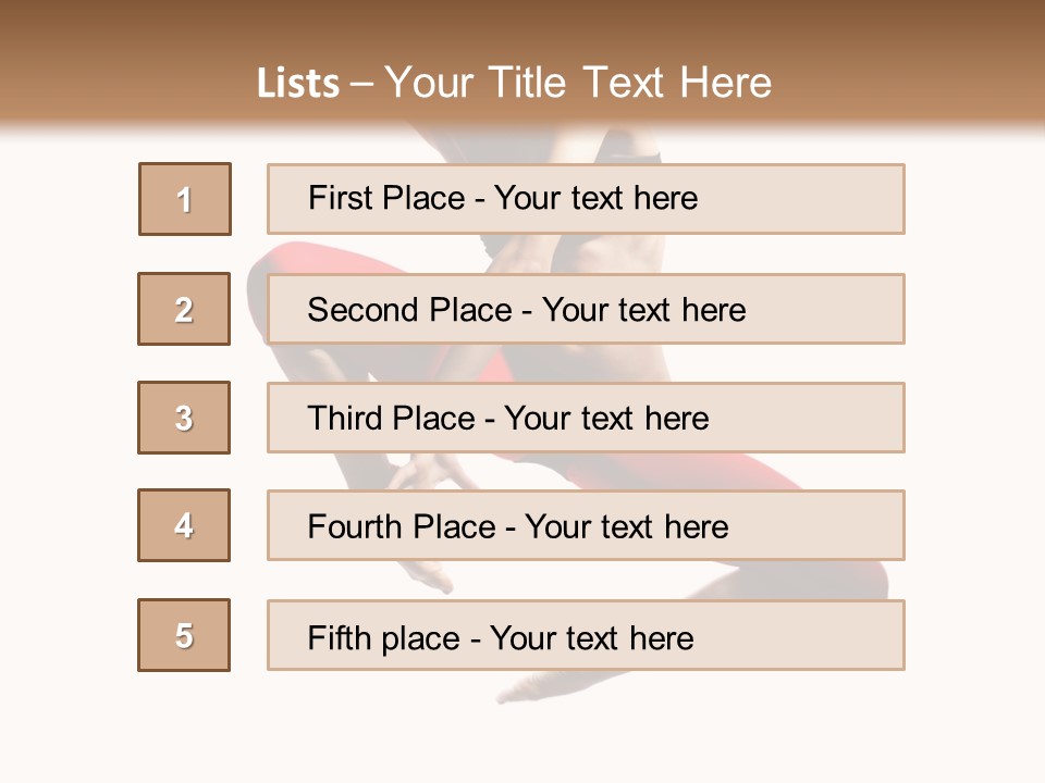 A Woman Jumping In The Air With Her Hair In The Air PowerPoint Template