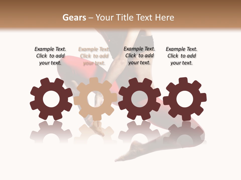 A Woman Jumping In The Air With Her Hair In The Air PowerPoint Template