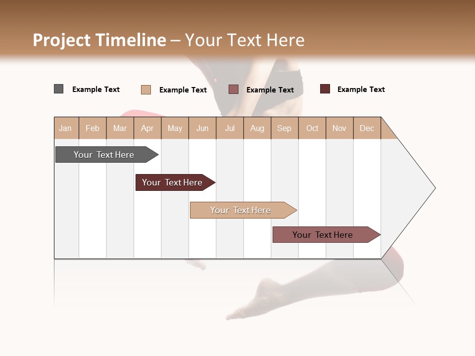 A Woman Jumping In The Air With Her Hair In The Air PowerPoint Template