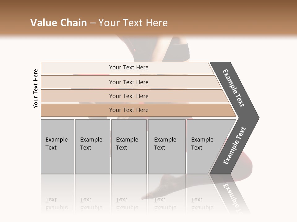 A Woman Jumping In The Air With Her Hair In The Air PowerPoint Template