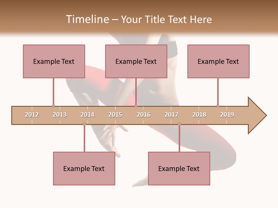 A Woman Jumping In The Air With Her Hair In The Air PowerPoint Template