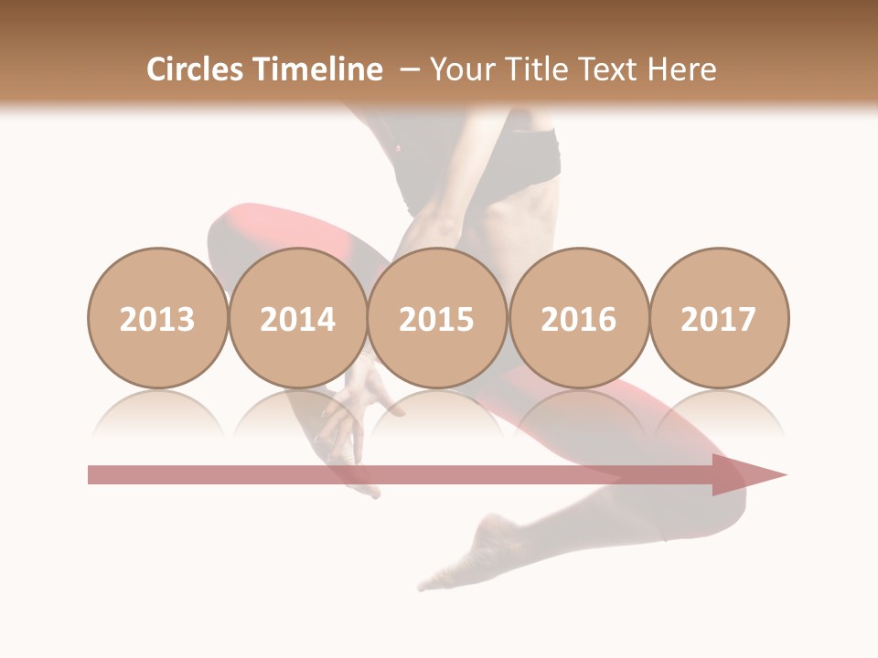 A Woman Jumping In The Air With Her Hair In The Air PowerPoint Template