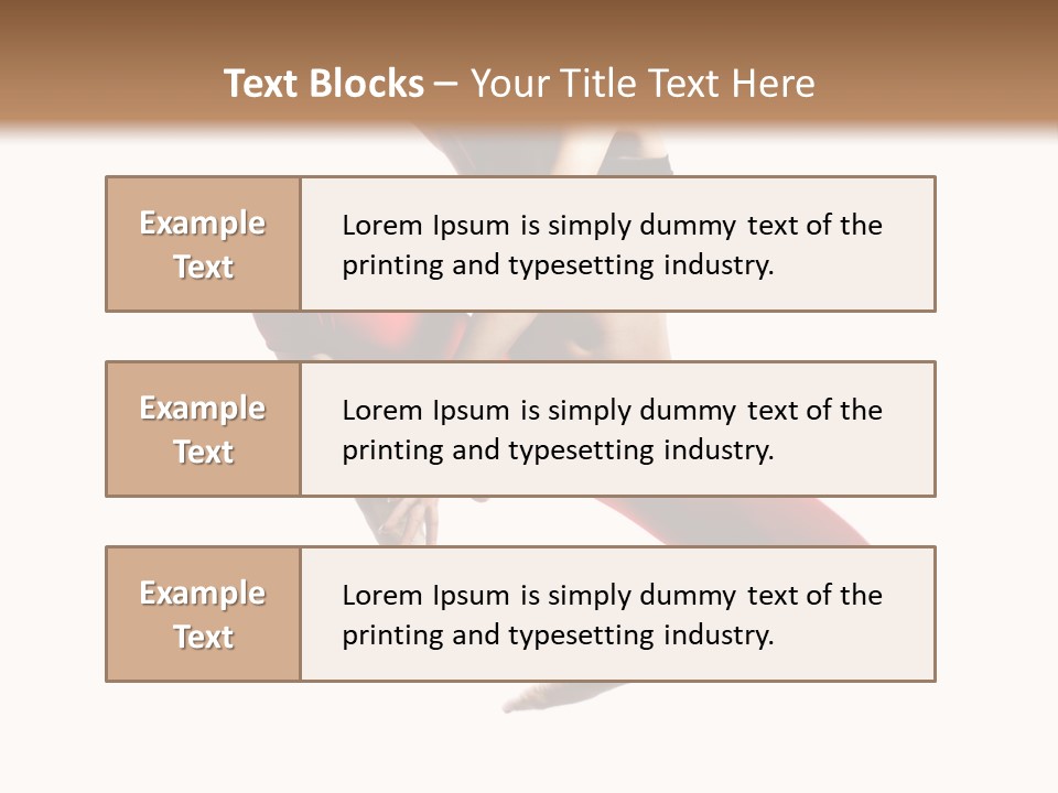 A Woman Jumping In The Air With Her Hair In The Air PowerPoint Template