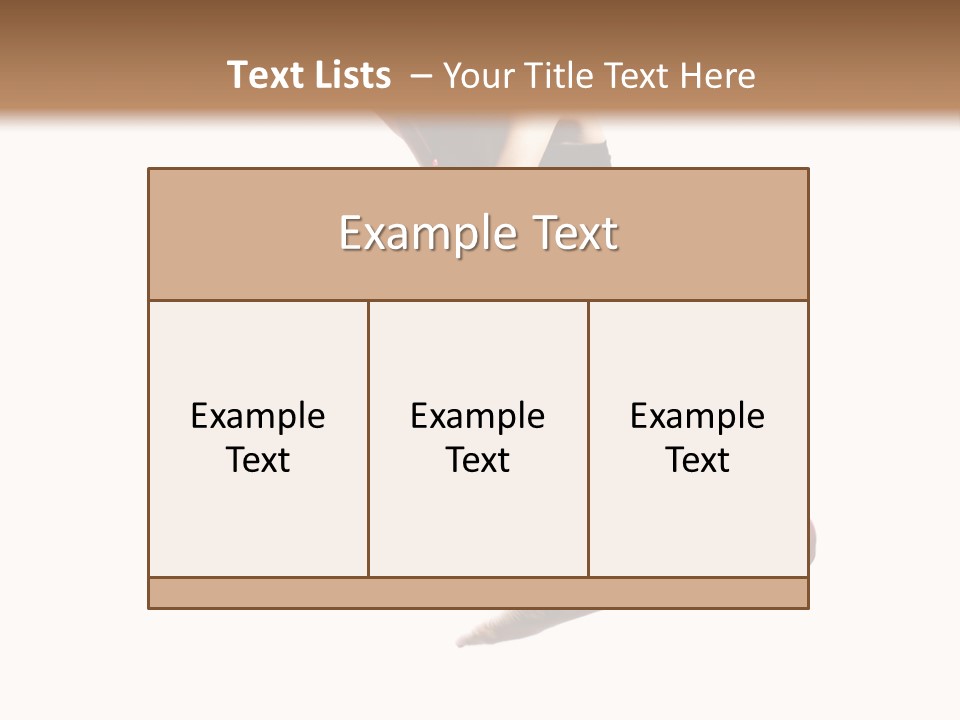 A Woman Jumping In The Air With Her Hair In The Air PowerPoint Template