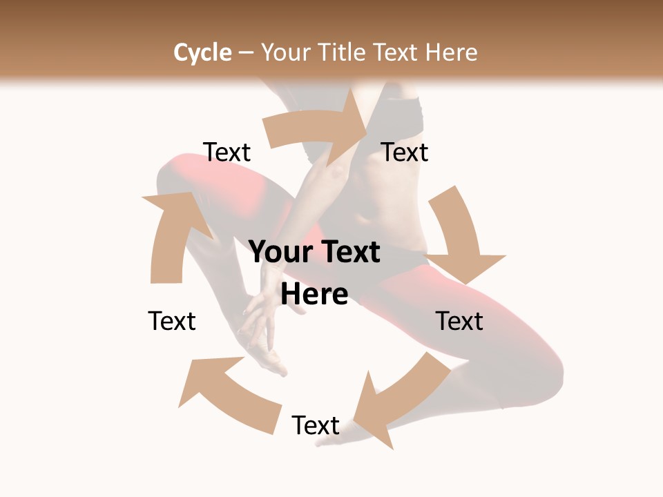 A Woman Jumping In The Air With Her Hair In The Air PowerPoint Template