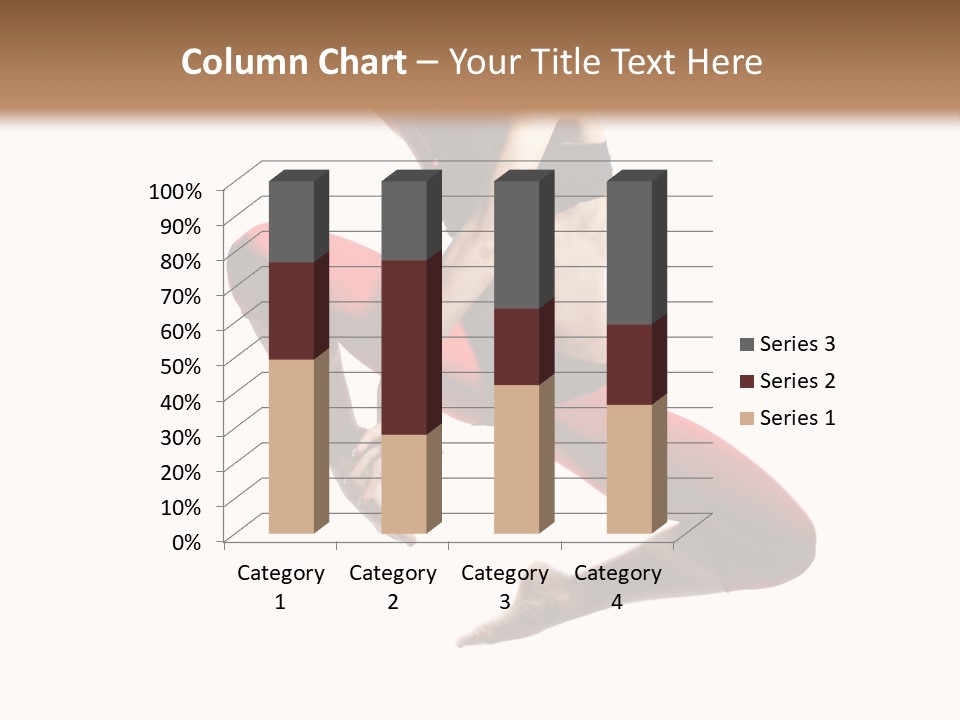 A Woman Jumping In The Air With Her Hair In The Air PowerPoint Template