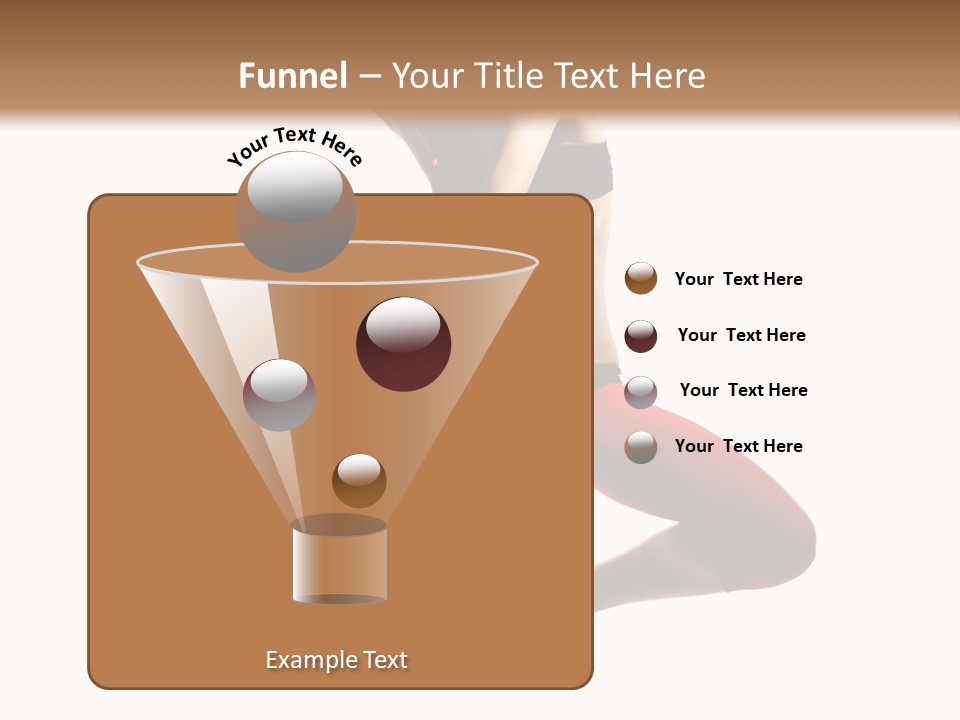A Woman Jumping In The Air With Her Hair In The Air PowerPoint Template