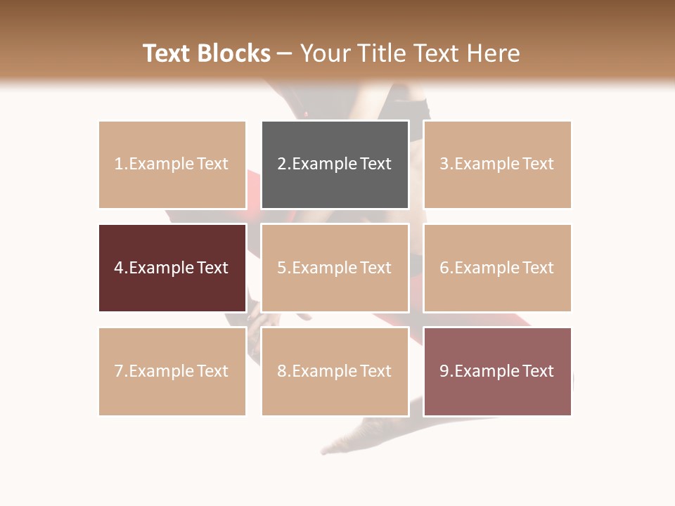 A Woman Jumping In The Air With Her Hair In The Air PowerPoint Template