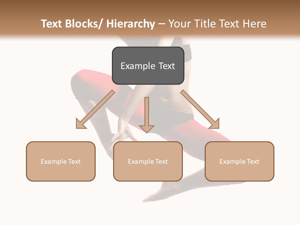 A Woman Jumping In The Air With Her Hair In The Air PowerPoint Template