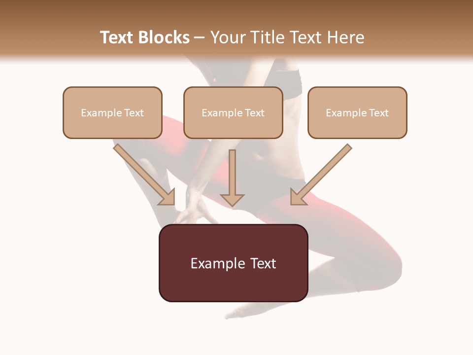 A Woman Jumping In The Air With Her Hair In The Air PowerPoint Template