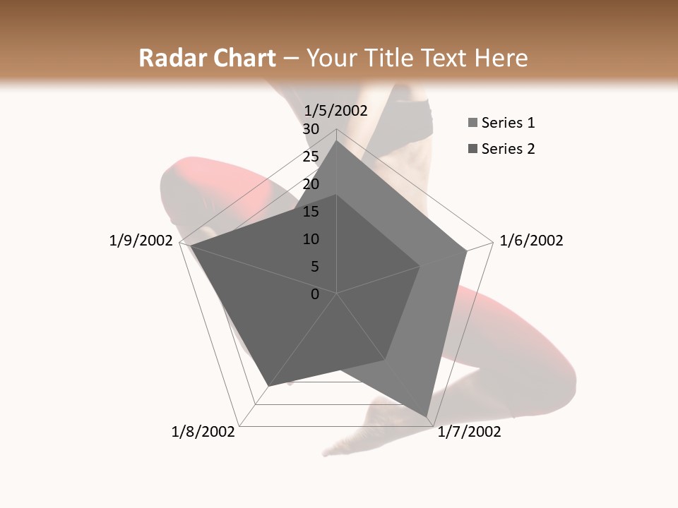 A Woman Jumping In The Air With Her Hair In The Air PowerPoint Template