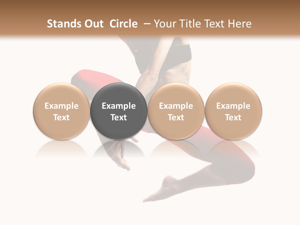 A Woman Jumping In The Air With Her Hair In The Air PowerPoint Template