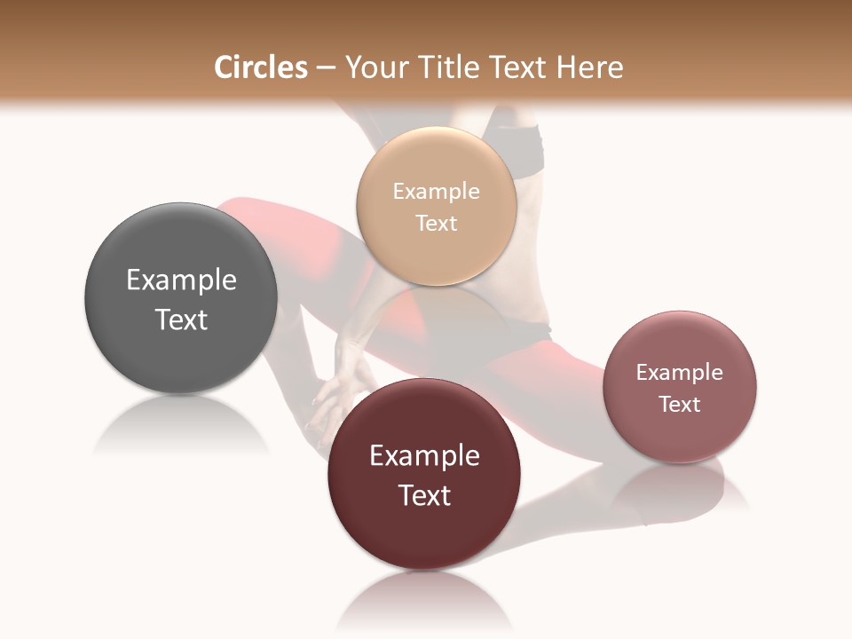 A Woman Jumping In The Air With Her Hair In The Air PowerPoint Template