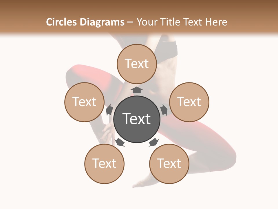 A Woman Jumping In The Air With Her Hair In The Air PowerPoint Template