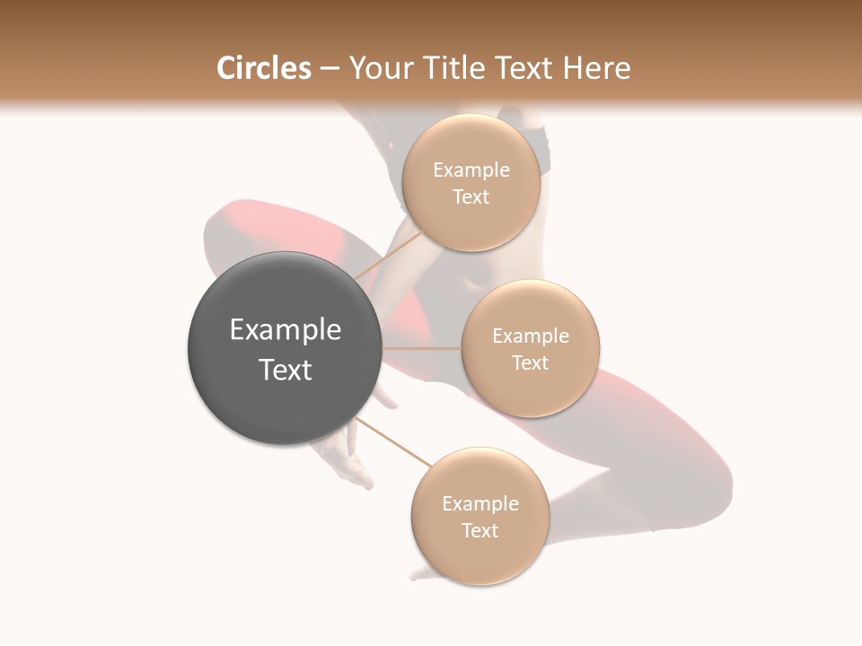 A Woman Jumping In The Air With Her Hair In The Air PowerPoint Template