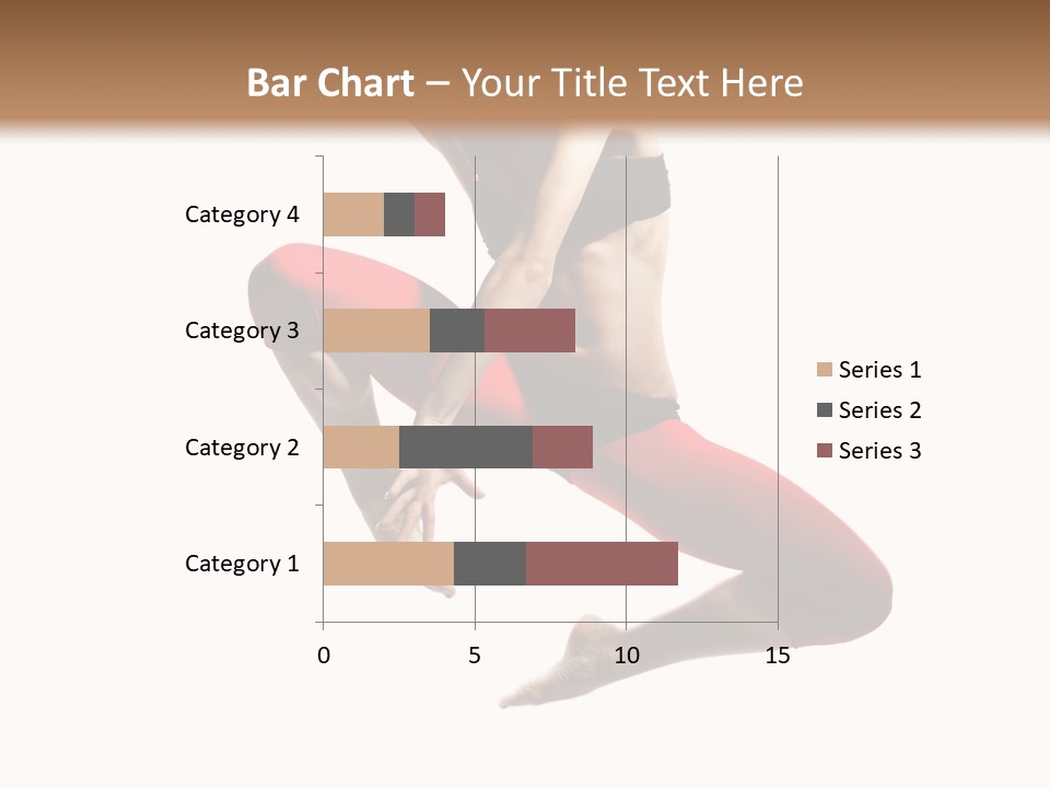 A Woman Jumping In The Air With Her Hair In The Air PowerPoint Template