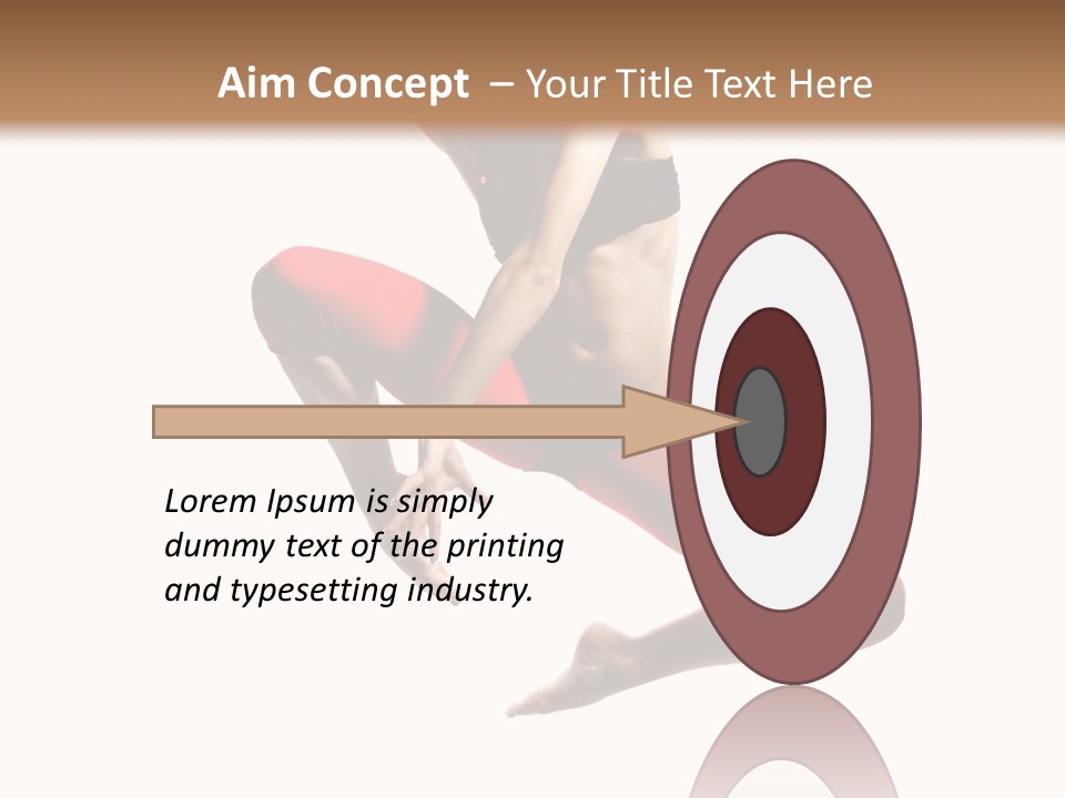 A Woman Jumping In The Air With Her Hair In The Air PowerPoint Template