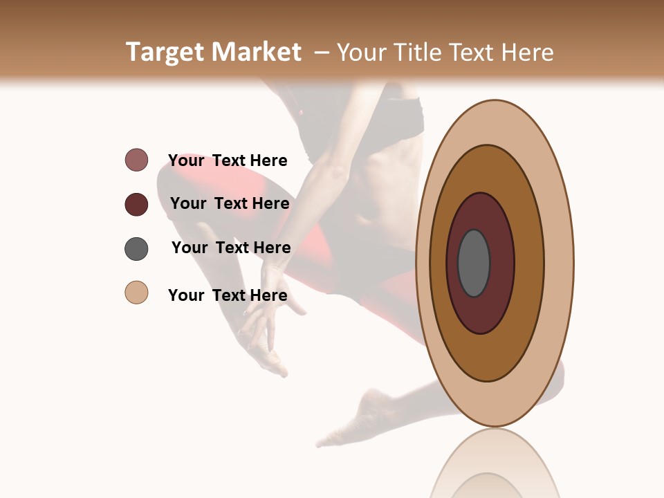 A Woman Jumping In The Air With Her Hair In The Air PowerPoint Template