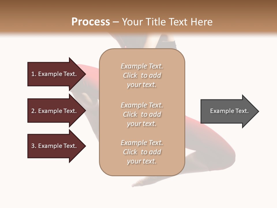 A Woman Jumping In The Air With Her Hair In The Air PowerPoint Template