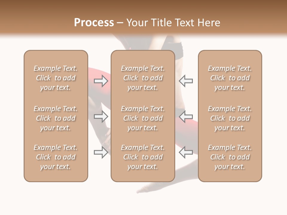 A Woman Jumping In The Air With Her Hair In The Air PowerPoint Template