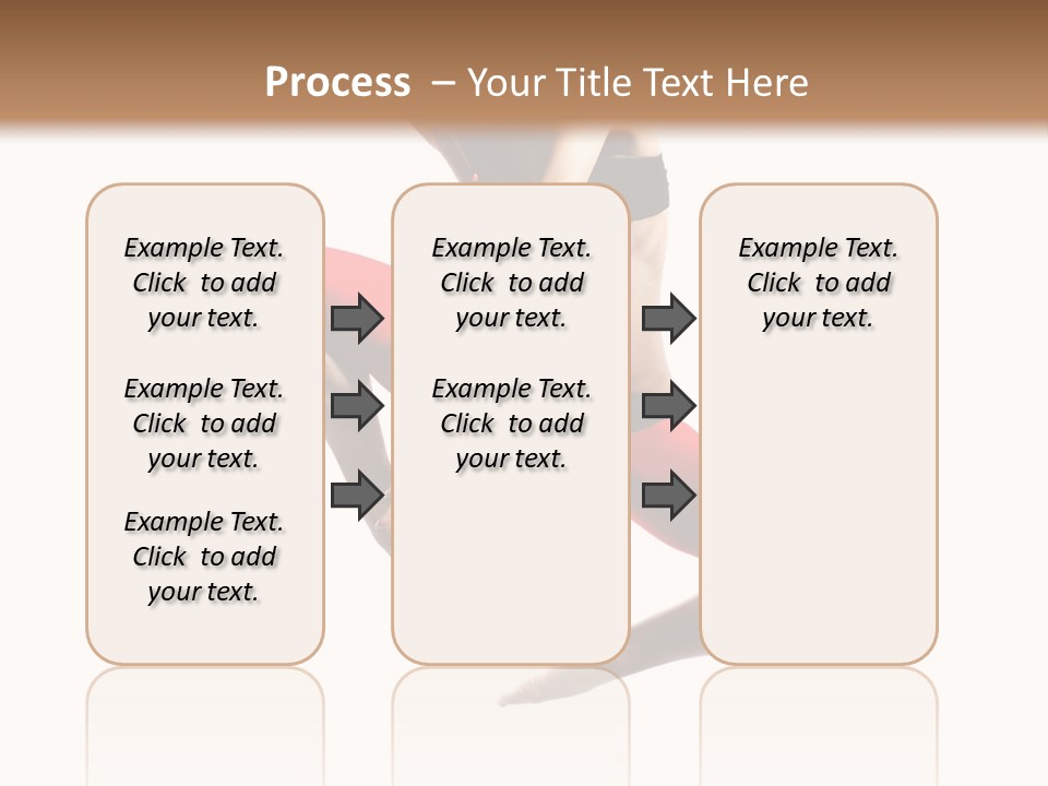 A Woman Jumping In The Air With Her Hair In The Air PowerPoint Template