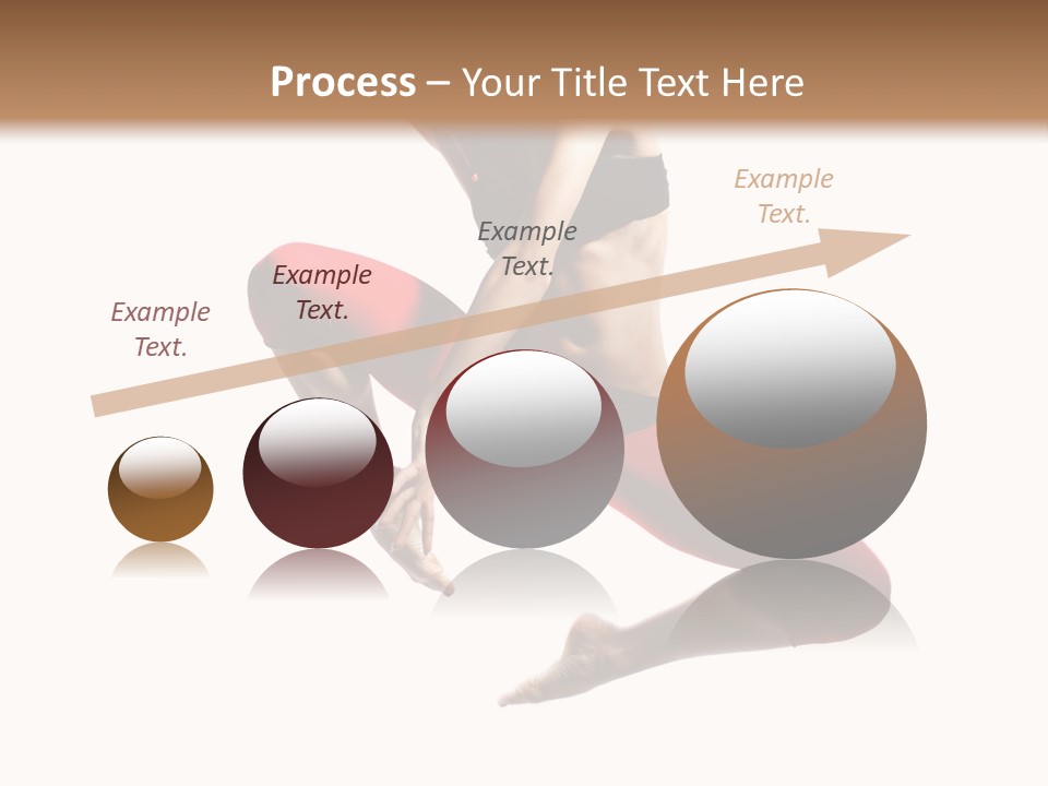 A Woman Jumping In The Air With Her Hair In The Air PowerPoint Template