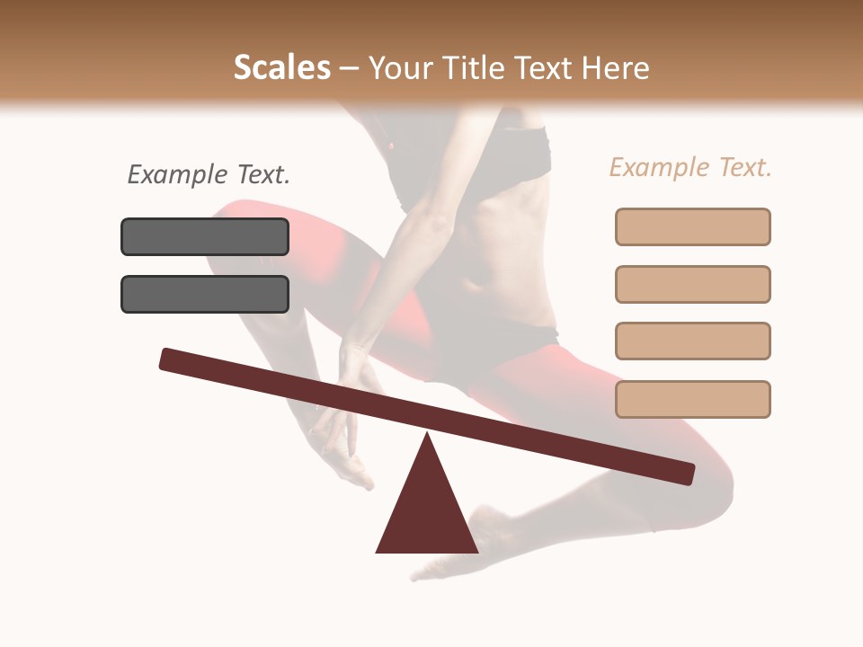 A Woman Jumping In The Air With Her Hair In The Air PowerPoint Template