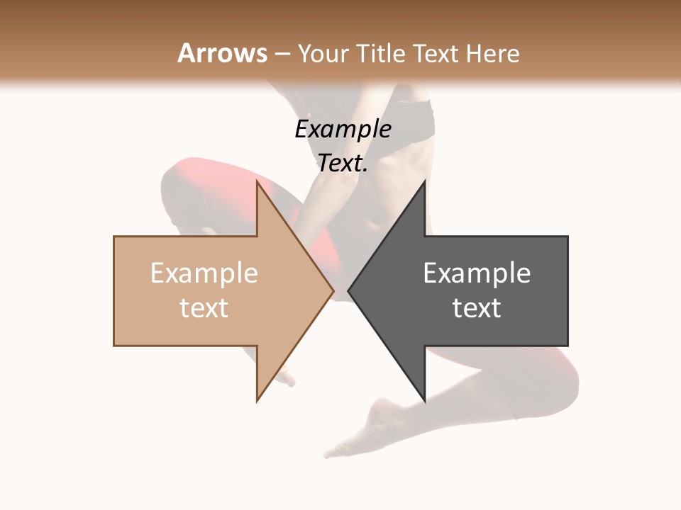 A Woman Jumping In The Air With Her Hair In The Air PowerPoint Template