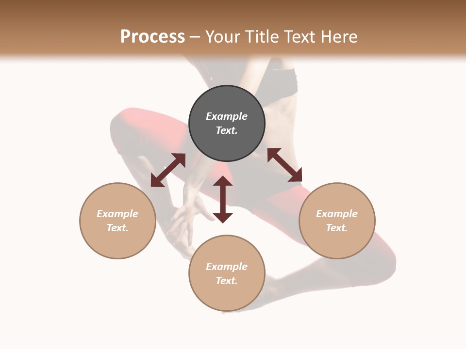 A Woman Jumping In The Air With Her Hair In The Air PowerPoint Template