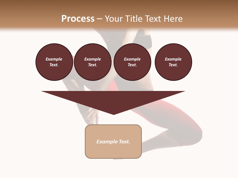 A Woman Jumping In The Air With Her Hair In The Air PowerPoint Template