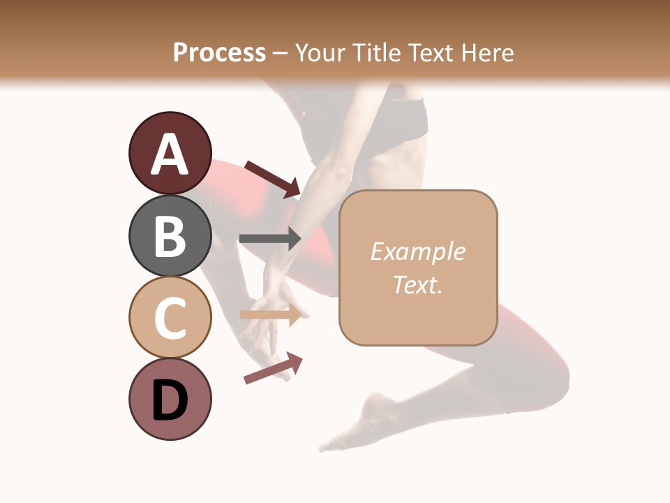 A Woman Jumping In The Air With Her Hair In The Air PowerPoint Template