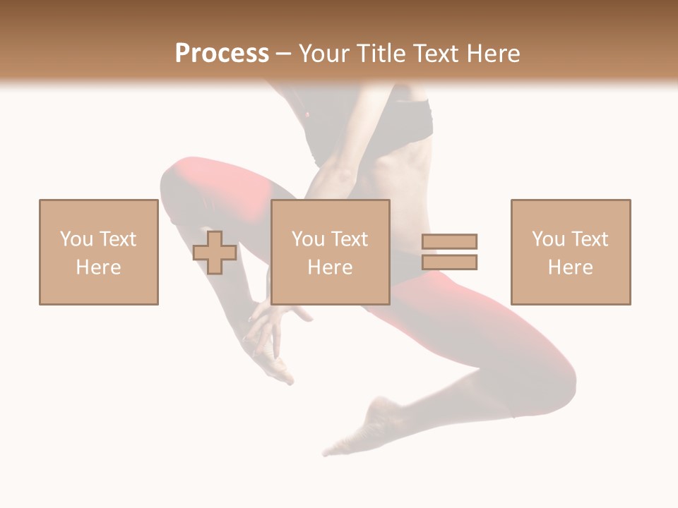 A Woman Jumping In The Air With Her Hair In The Air PowerPoint Template