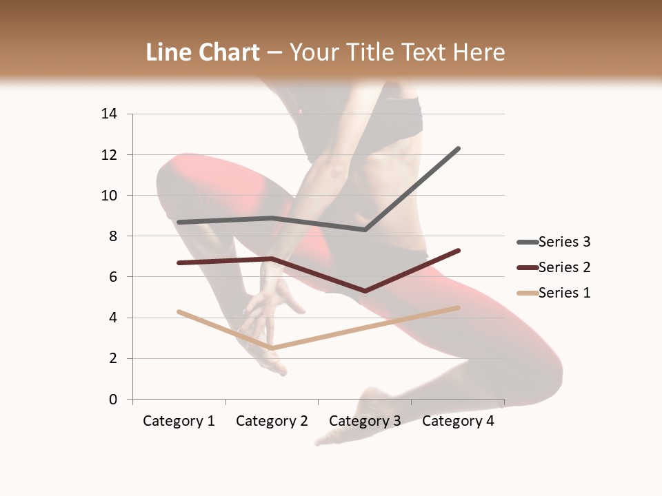 A Woman Jumping In The Air With Her Hair In The Air PowerPoint Template