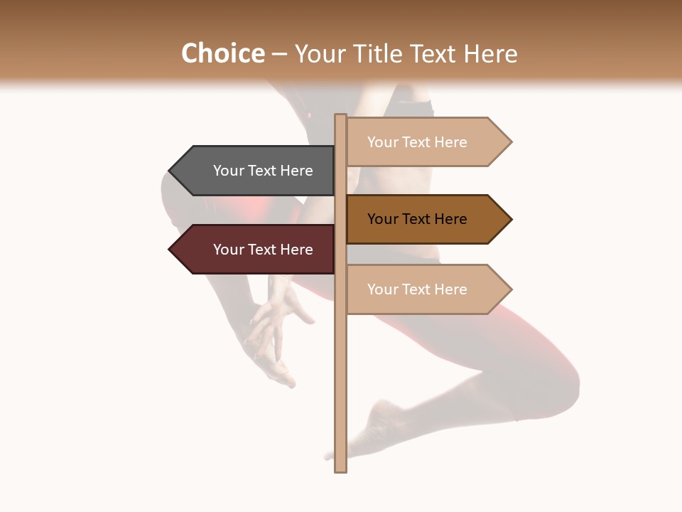 A Woman Jumping In The Air With Her Hair In The Air PowerPoint Template