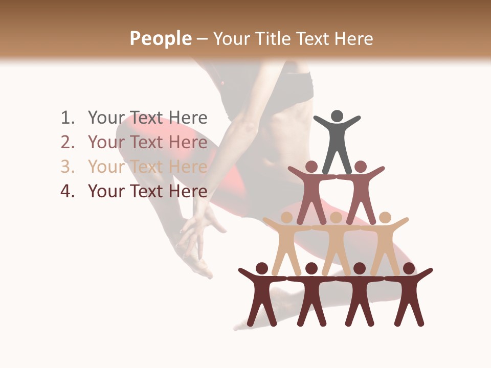 A Woman Jumping In The Air With Her Hair In The Air PowerPoint Template