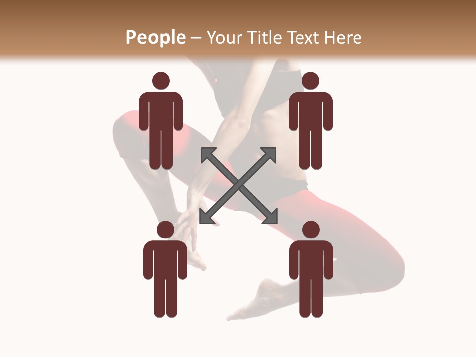 A Woman Jumping In The Air With Her Hair In The Air PowerPoint Template