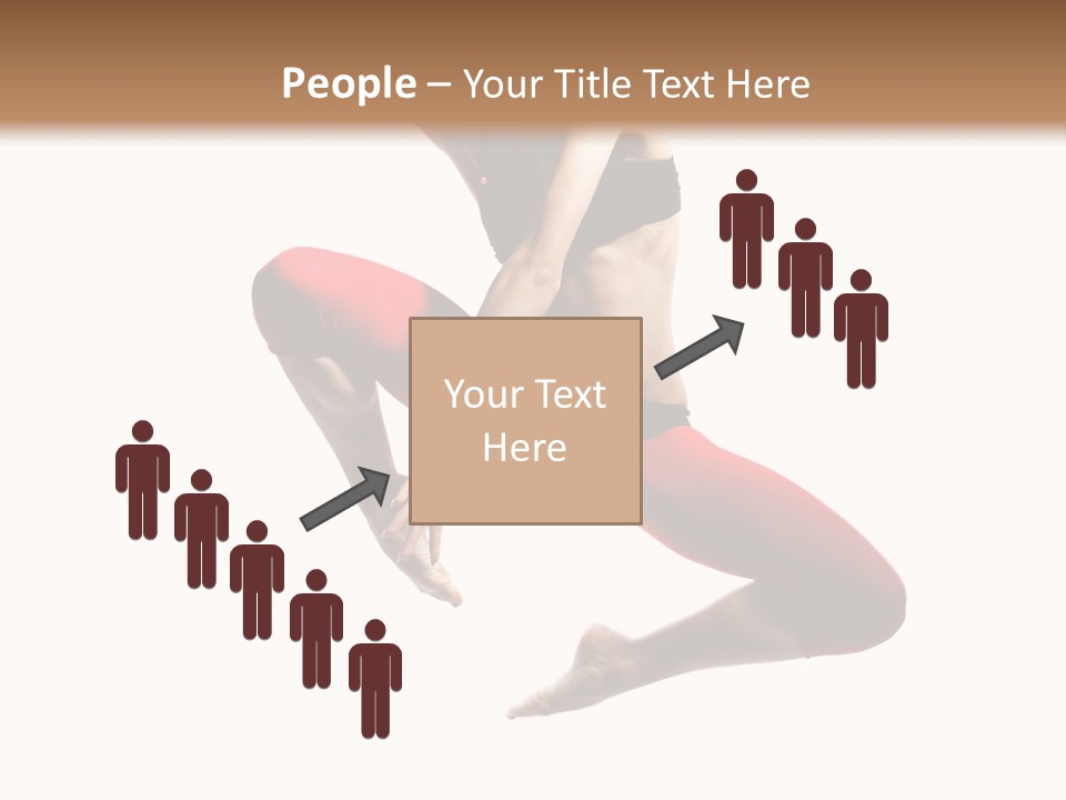 A Woman Jumping In The Air With Her Hair In The Air PowerPoint Template