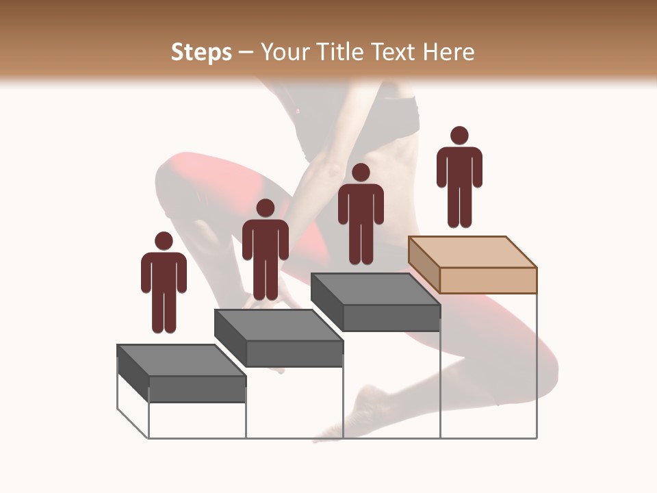 A Woman Jumping In The Air With Her Hair In The Air PowerPoint Template