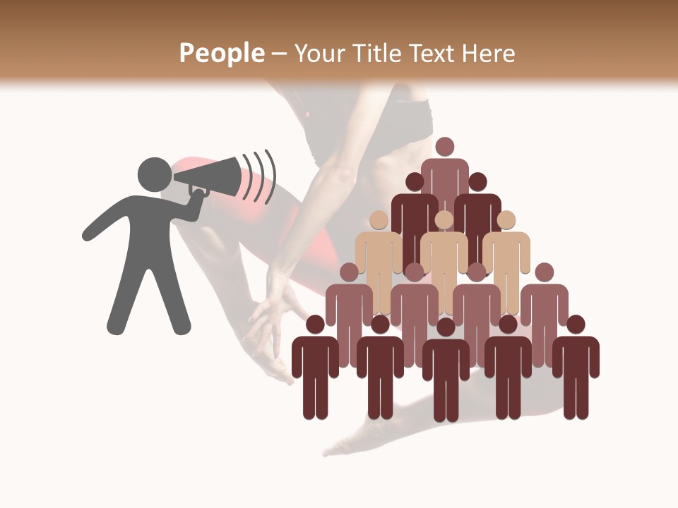 A Woman Jumping In The Air With Her Hair In The Air PowerPoint Template