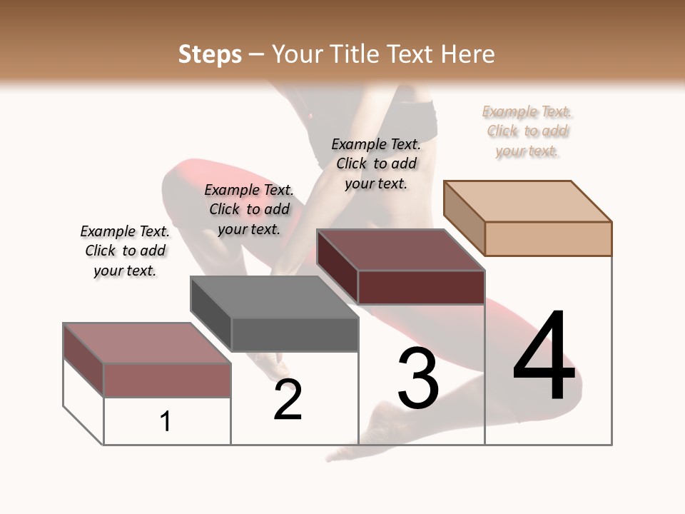 A Woman Jumping In The Air With Her Hair In The Air PowerPoint Template