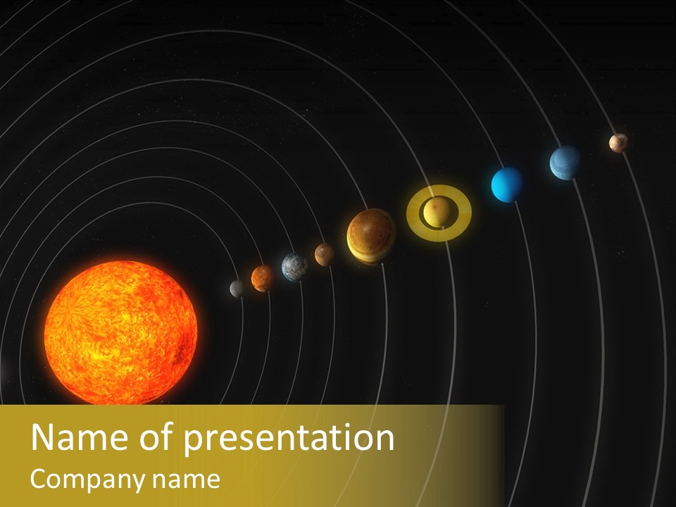 Saturn System Jupiter PowerPoint Template