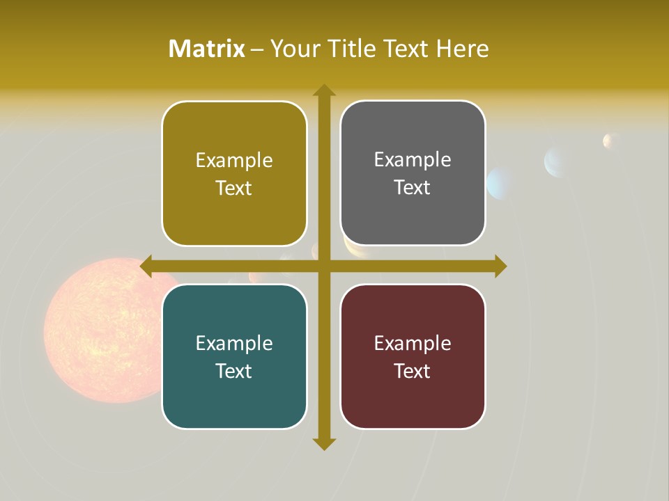 Saturn System Jupiter PowerPoint Template