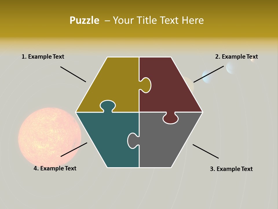 Saturn System Jupiter PowerPoint Template