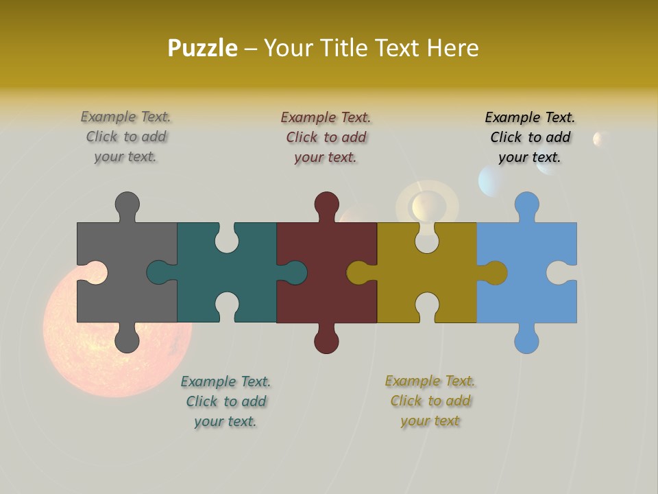 Saturn System Jupiter PowerPoint Template