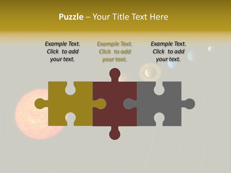 Saturn System Jupiter PowerPoint Template