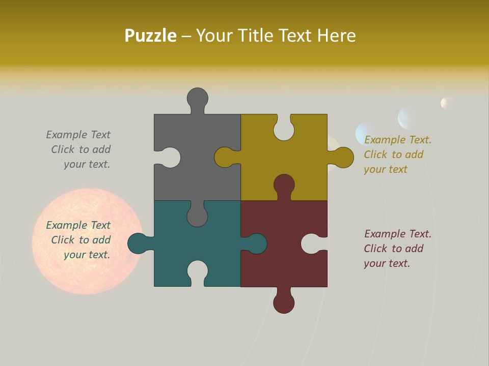 Saturn System Jupiter PowerPoint Template