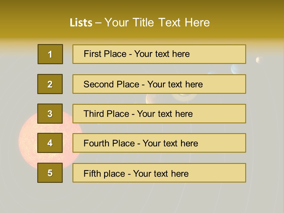 Saturn System Jupiter PowerPoint Template
