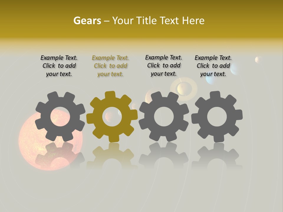 Saturn System Jupiter PowerPoint Template