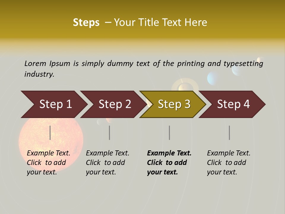 Saturn System Jupiter PowerPoint Template