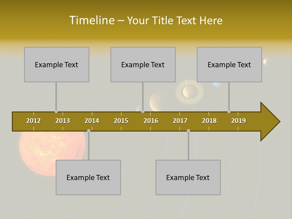 Saturn System Jupiter PowerPoint Template